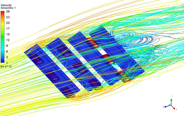 포어시스 - 초대형 수상 태양광발전소 계류 시스템 설계 기법 개발 모델링 사진